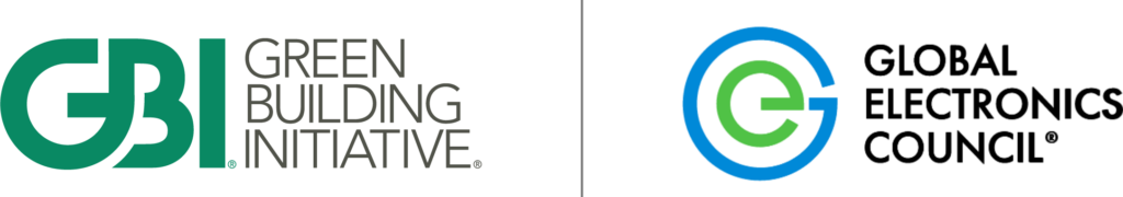 Green Building Initiative Logo and Global Electronic Council Logo